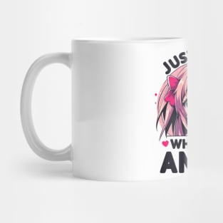 Anime Fanatic Pink-Haired Girl Design Mug